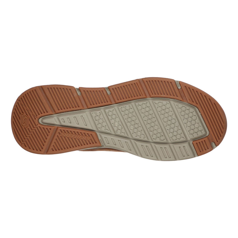Mens Skechers Benago - Hombre Dark Brown Waterproof Trainers - Dark Brown