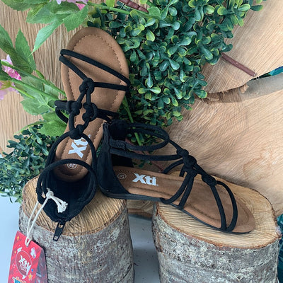 Xti Kids Black Sandal - Black