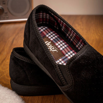 Mens Lazy Dogz Tamar II Slippers - Black