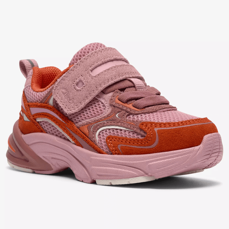 Infant Clarks Crafton Vibe Toddler Trainers - Pink
