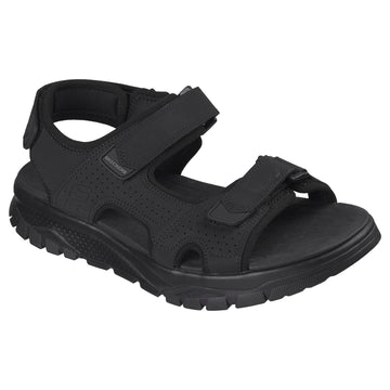 Mens Skechers 205724 Soft Velcro Wagner Sandal - Black