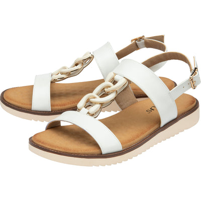 Womens Lotus ULP316 Joana Sandals - White