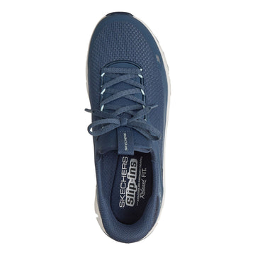 Womens Skechers 150892 Relaxed Fit Flex Navy Slip-Ins Trainers - Navy