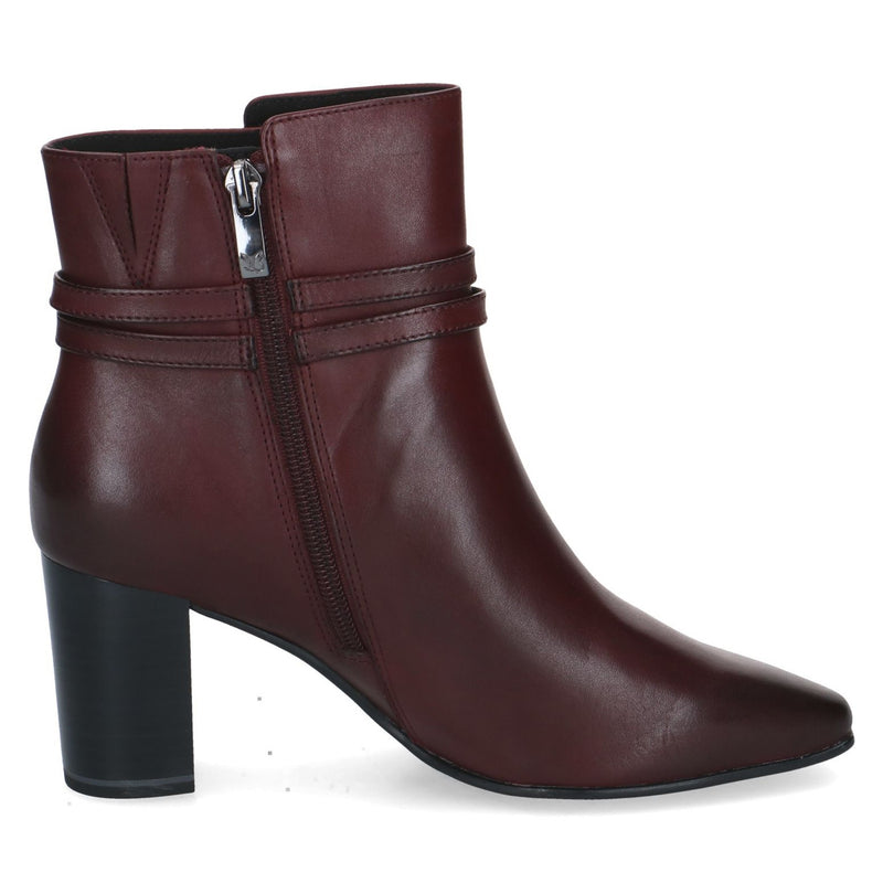 Womens Caprice 25317 Ankle Boots - Bordo