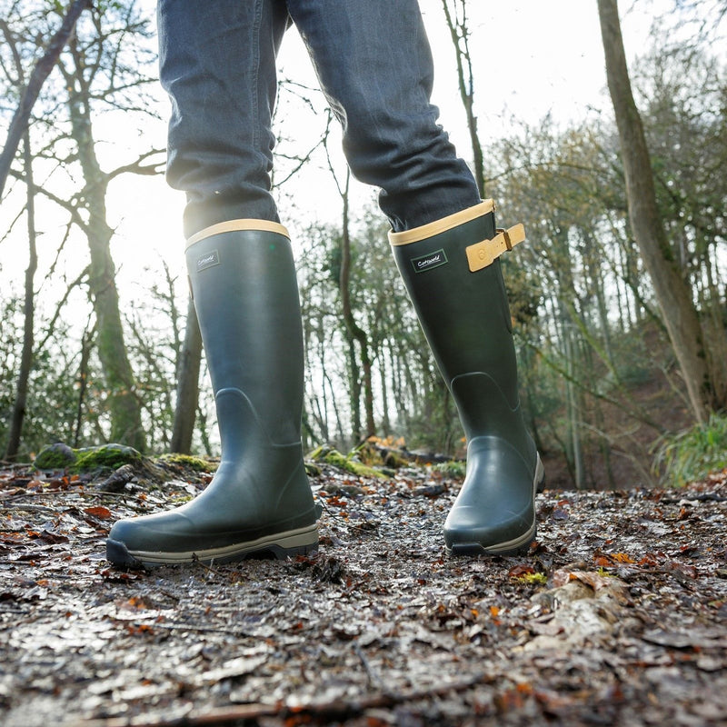 Mens Cotswold Stratus Green Wellingtons - Green