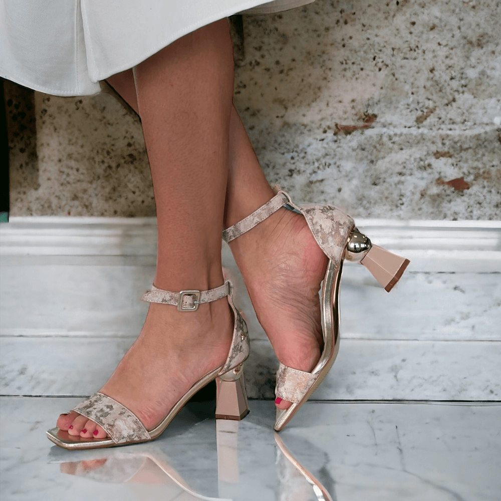 Womens Kate Appleby Whitland Blush Marbled 3D Heel Sandals