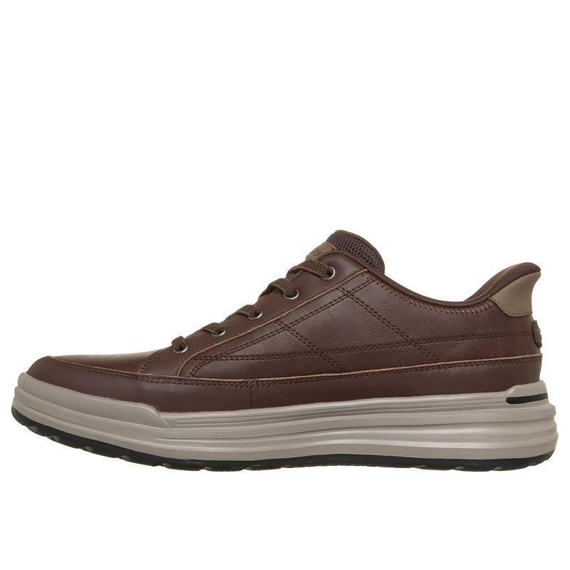 Mens Skechers 211234 Casual Slip-In Sterling Shoe - Chocolate