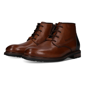 Mens Bugatti AYR31 Cognac Ankle Boots - Cognac