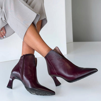 Womens Hispanitas 265076 Paris Ankle Boots - Burgundy