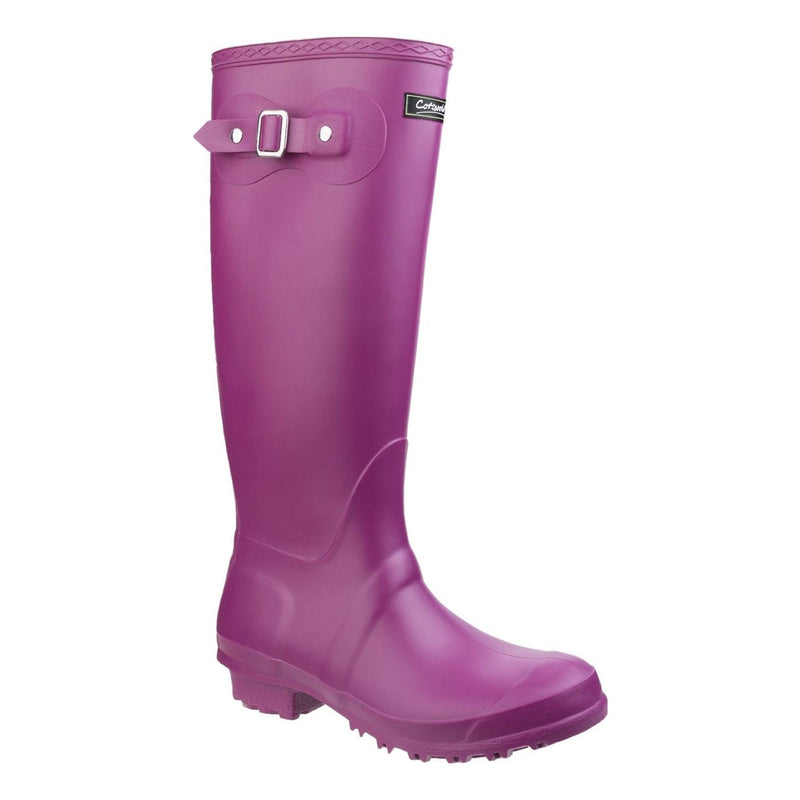 Womens Cotswold Sandringham Waterproof Wellingtons - Berry