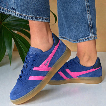 Womens Gola Viper Trainers - Deep Blue