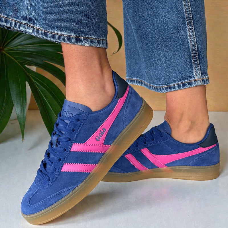 Womens Gola Viper Trainers - Deep Blue