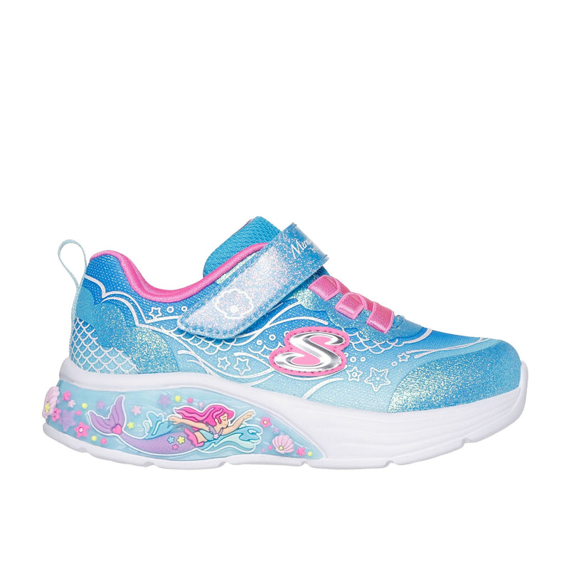Girls Skechers 303061N Mermaid Sparkle My Dreamers Trainer - Infant - Blue