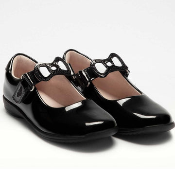Junior Girls Lelli Kelly Colourissima School Shoe LK8800 - Black Patent