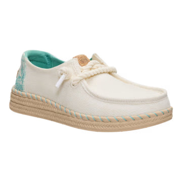 Womens Heydude Wendy Espadrille Hibiscus - Egret