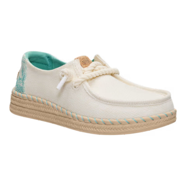 Womens Heydude Wendy Espadrille Hibiscus - Egret