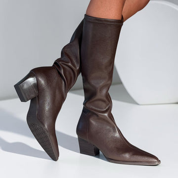 Womens Miss Elastic 78150 Stretch Testa Long Boots - Testa