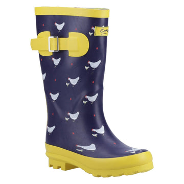 Kids Cotswold Farmyard Junior Chick Wellingtons - Chick