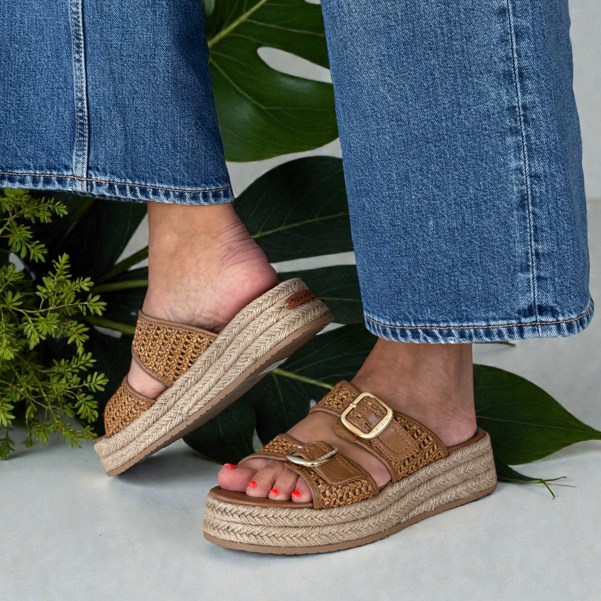 Womens Tamaris 27221 Cognac Sandals