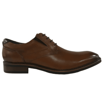Mens Escape Lecky Watson Heeled Formal Lace Up Shoes - Brandy