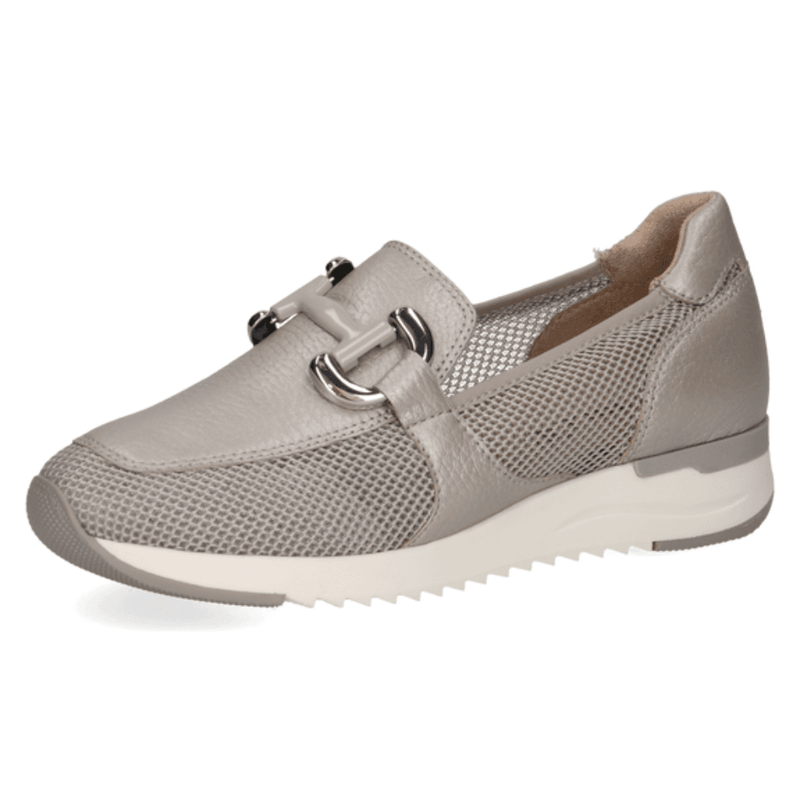 Womens Caprice 24536 Mesh Sporty Wedge Loafers - Grey