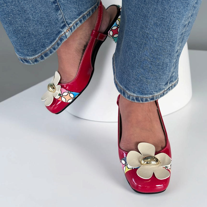 Womens AW26 Nemonic 2504 Liberty Multi Slingback Heels - Multi