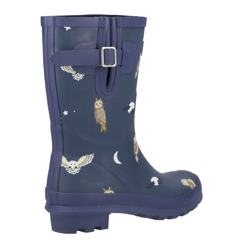 Womens Cotswold Woodland Mid Wellingtons - Owls