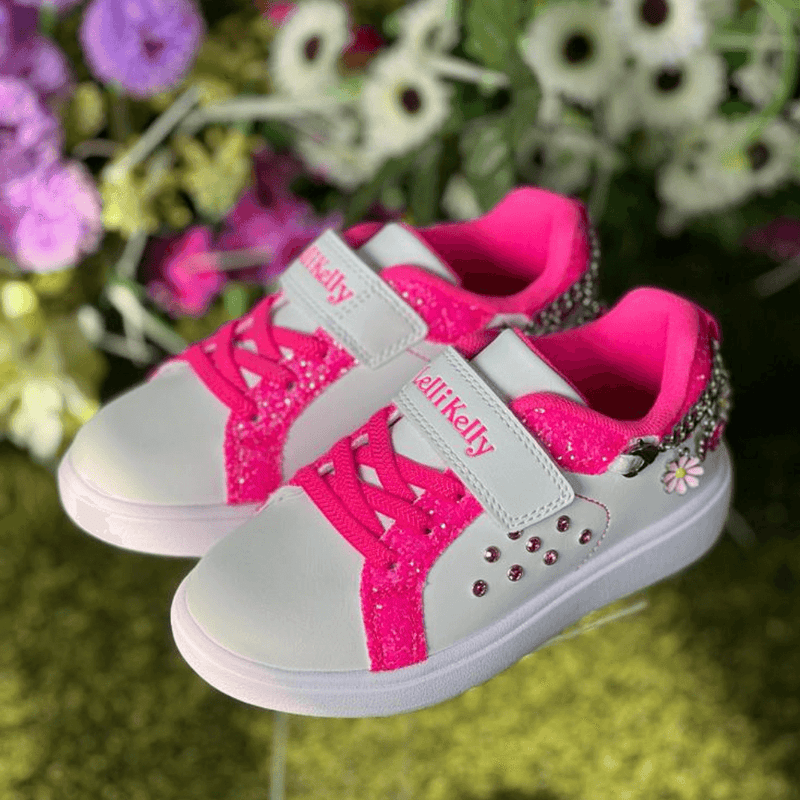 Lelli Kelly Girls Removable Bracelet Charm Trainers - Pink