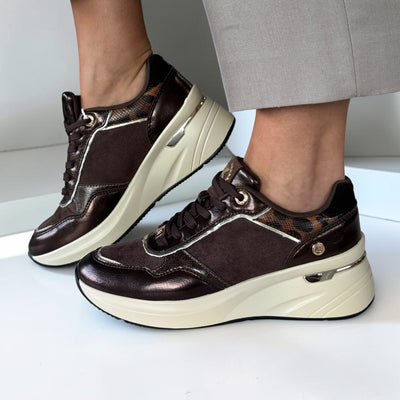 Womens Xti 146383 Trainers - Brown