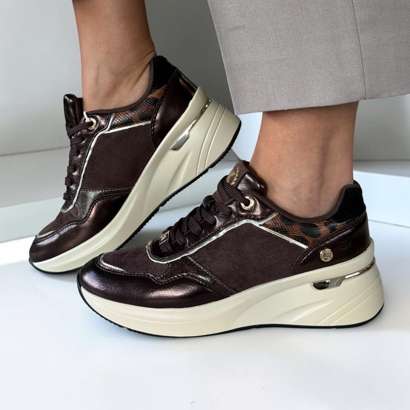 Womens Xti 146383 Trainers - Brown