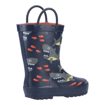 Kids Cotswold Puddle Wellingtons - Shark