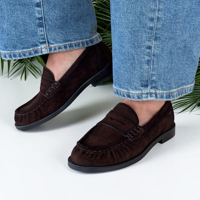 Womens Tamaris 24251 Mocca Loafers - Mocca