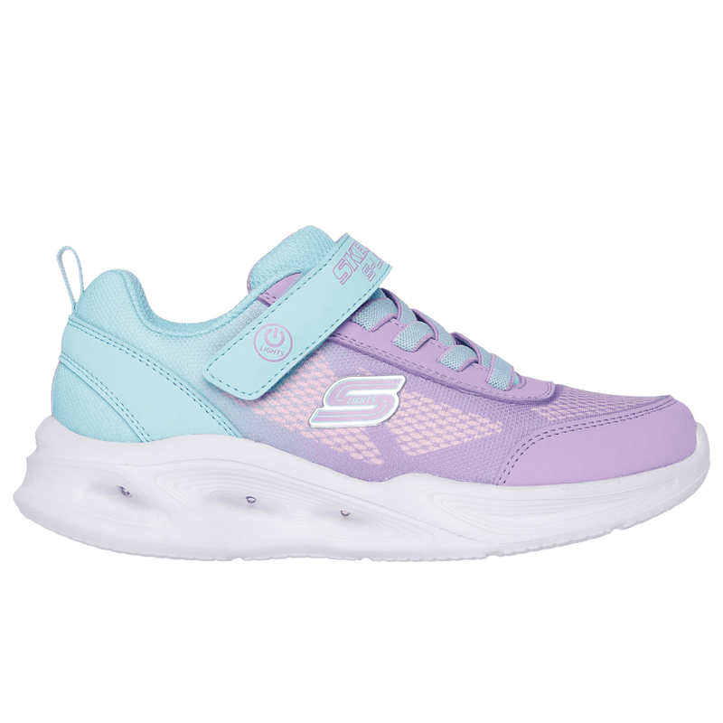 Skechers Girls Sola Glow Light Up Trainers - Turquoise