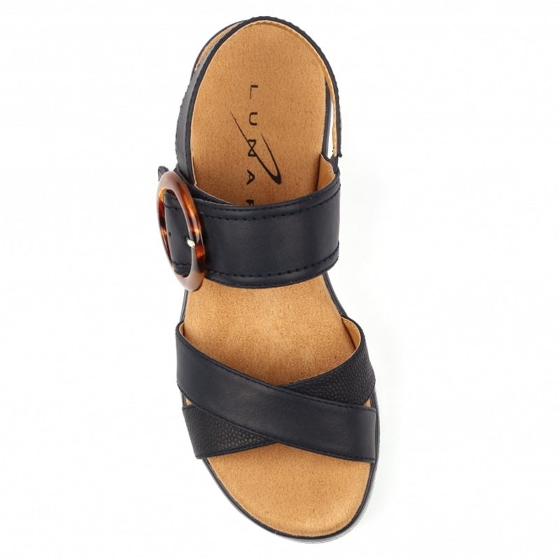 Womens Lunar JLB011 Elise Sandals - Navy