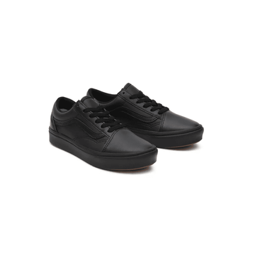Vans Kids Comfycush Old Skool Black Lace Trainer - Black