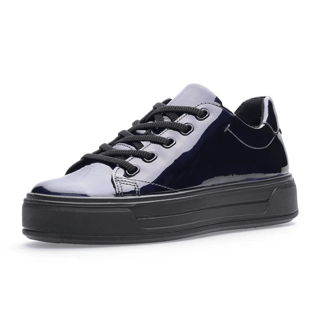 Womens Ara Canberra Purple Patent Trainers