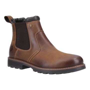 Mens Cotswold Leafield Chelsea Boots - Tan
