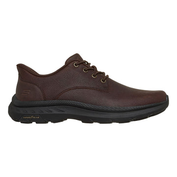 Mens Skechers Pollard - Colt Slip-Ins Casual Shoes - Red Brown