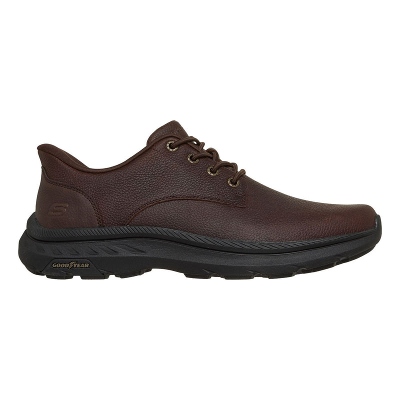 Mens Skechers Pollard - Colt Slip-Ins Casual Shoes - Red Brown