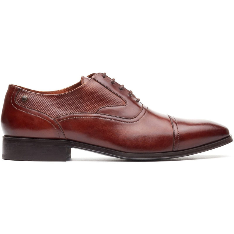 Mens Base London Portico Formal Lace-up Shoes - Burnt Tan