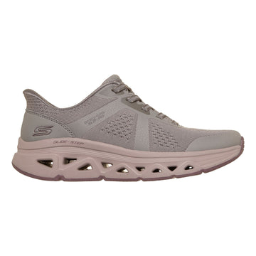 Womens Skechers 117863 Bobs Sport Arc Waves Remix - Get Grounded Dark Taupe Slip-Ins Trainers - Dark Taupe