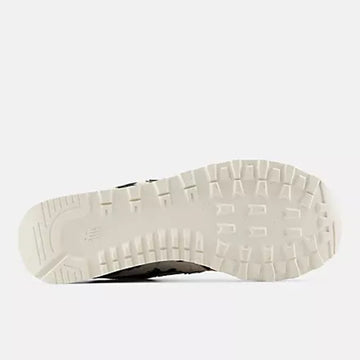 Womens New Balance W574 Black with Linen Trainers - Black with Linen