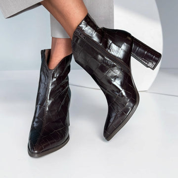 Womens Wonders 5444 Ankle Boots - Brown