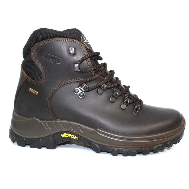 Mens Grisport Everest Waxed Leather Hiking Boot - Brown