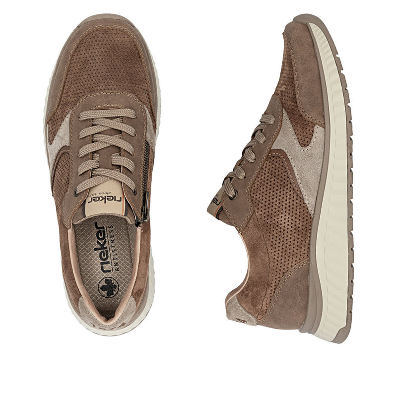Mens Rieker B0606 Brown Trainers - Brown