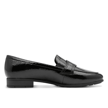 Womens Jana 24267 Loafers - Black Patent