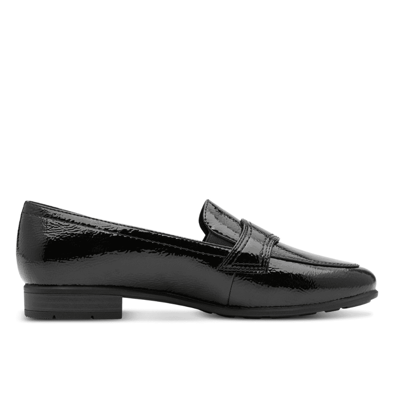 Womens Jana 24267 Loafers - Black Patent