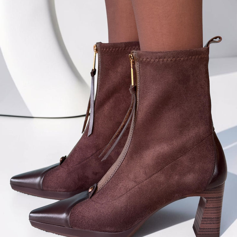 Womens Hispanitas 265085 Bangkok Ankle Boots - Espresso