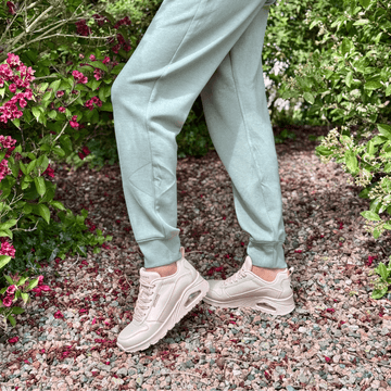Womens Skechers Uno Galactic Gal Trainers - Light Pink
