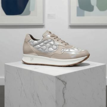 Womens Pitillos 10905 Quilted Trainers - Piedra